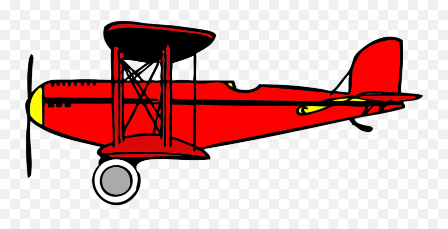 Airplane Clipart Biplane - Biplane Clipart Full Size Png Biplane Clipart Emoji,Airplane Clipart