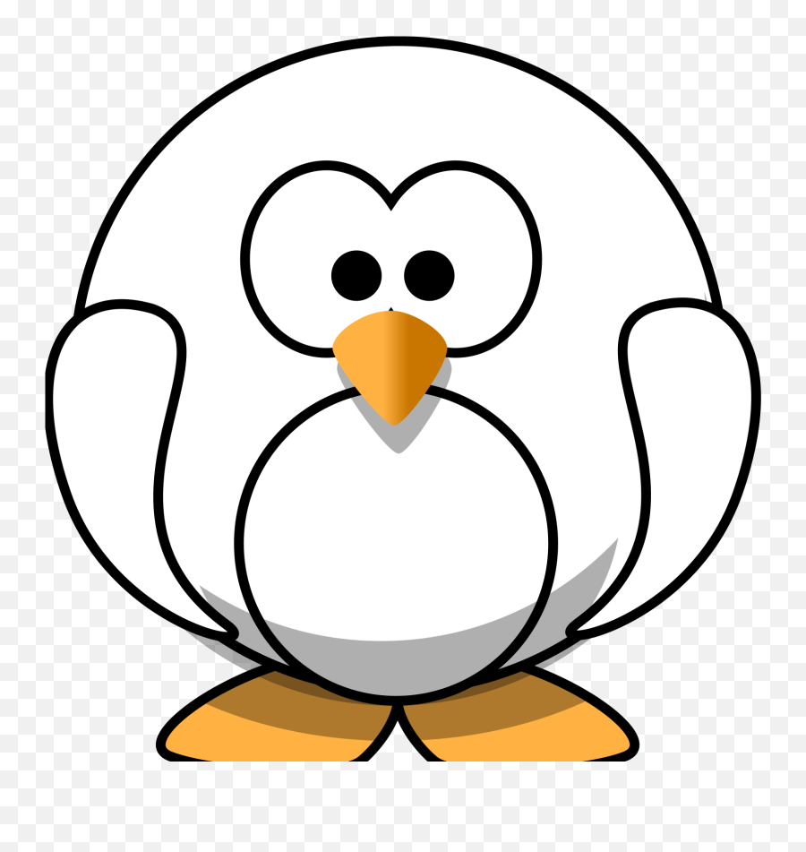 Black And White Penguin Svg Vector Emoji,Penguin Clipart Black And White