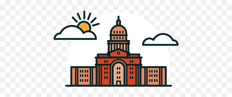 Texas Capitol Clipart Transparent Png Emoji,Capitol Building Clipart