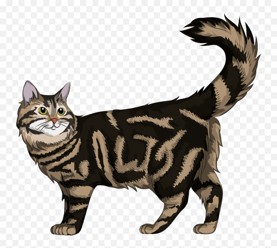 Maine Coon Cat Clipart - Clipartworld Emoji,Kittens Clipart