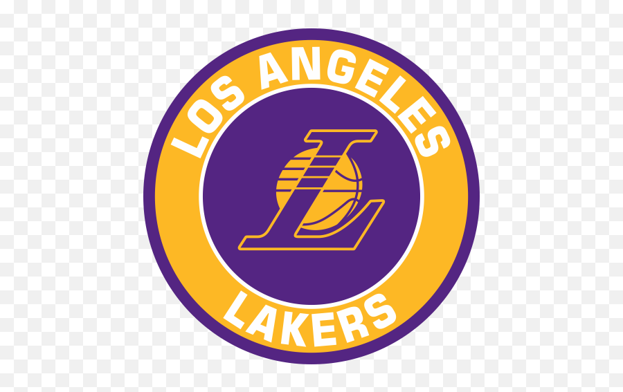 Los Angeles Lakers Circle Svg Lakers L Circle Logo Svg Emoji,La Logo Png