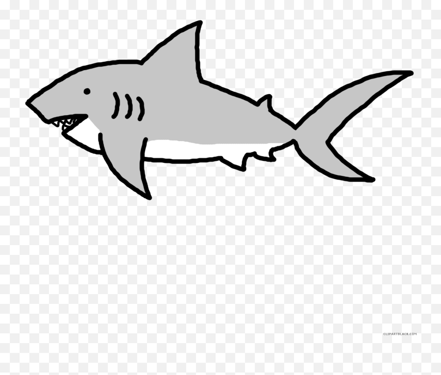 Download Clipart Shark Grey Shark - Shark Clipart Emoji,Shark Clipart