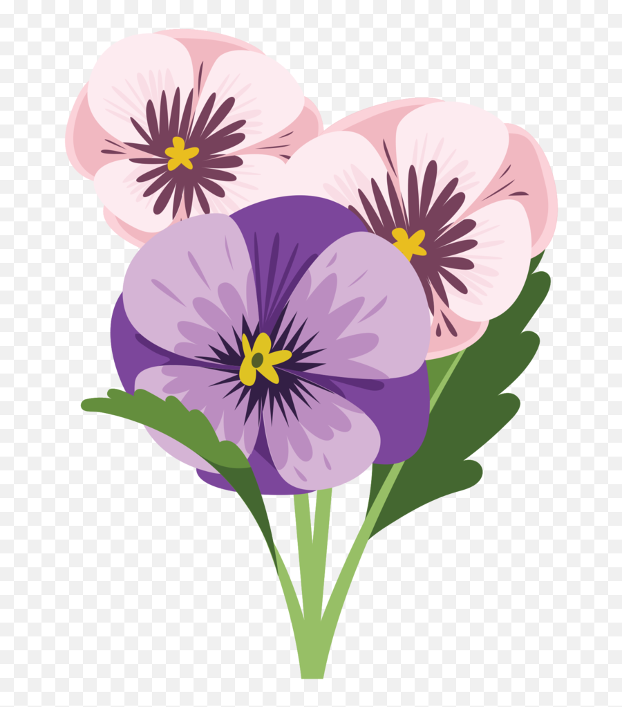 Free Pansy Flower 1190692 Png With - Pansy Emoji,Flower Transparent Background