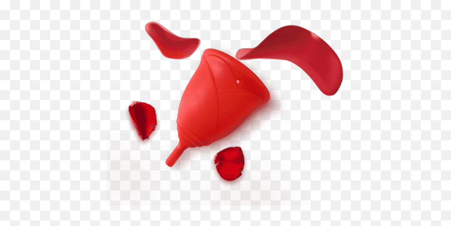 Rose - Petals Sileu Cup Menstrual Cup And Accessories Lovely Emoji,Rose Petals Png