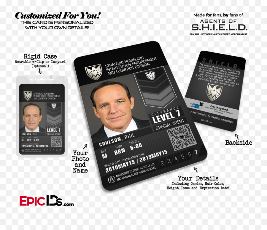 Agents Of Shield Inspired Real Shield - Agents Shield Shield Id Card Emoji,Agents Of Shield Logo