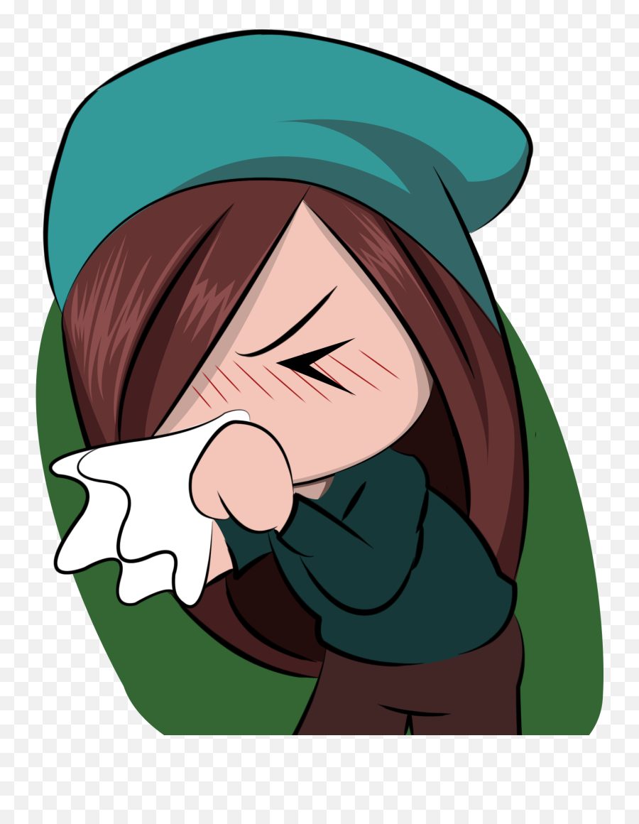 Blowing Nose Png - Girly Emoji,Nose Png
