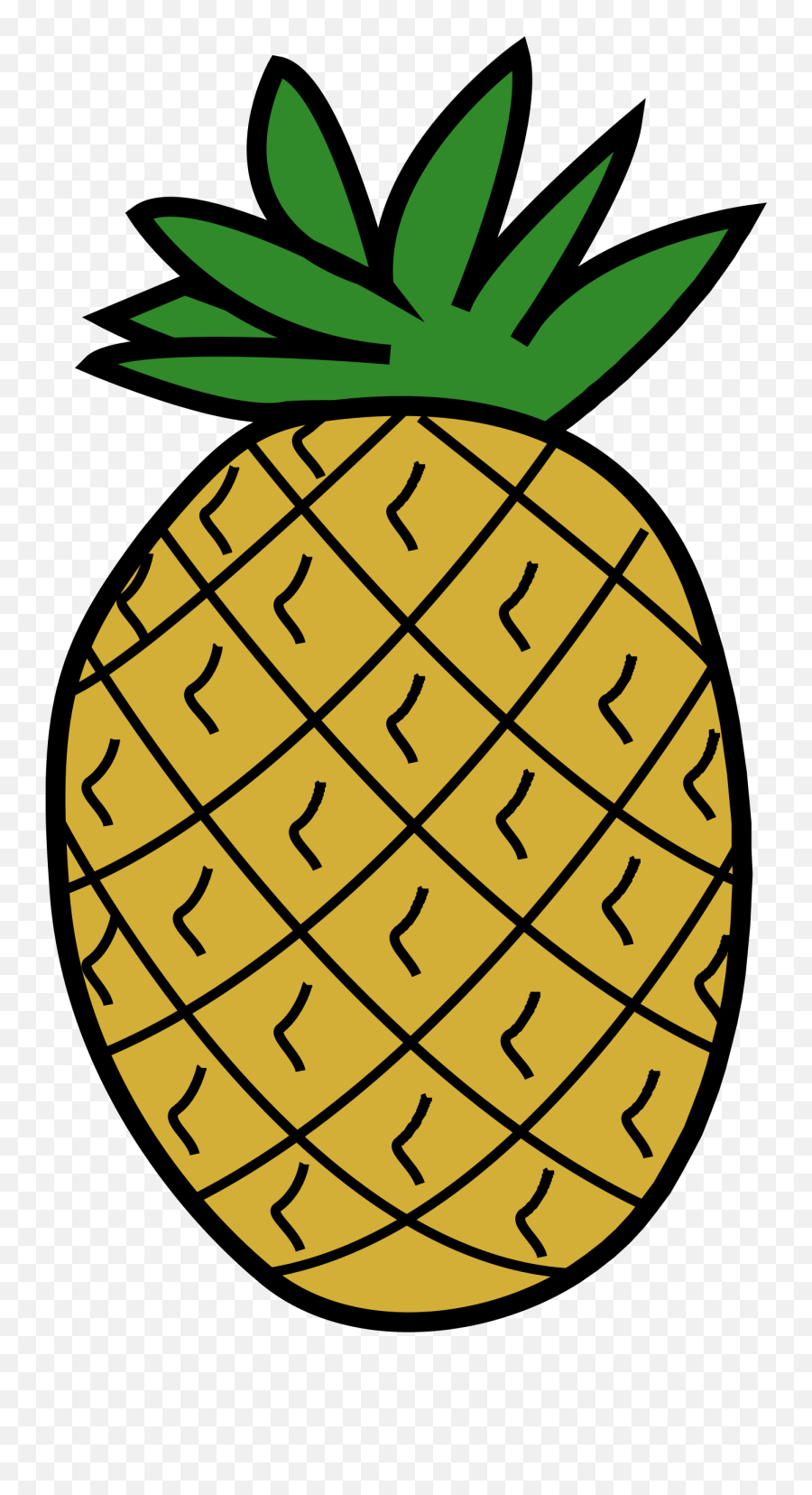 Pineapple Clipart Transparent Png Image - Pine Apple In Clip Art Emoji,Pineapple Clipart