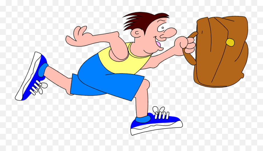 Cartoon Running People - Cartoon Of Man Running Clipart Cartoon Run Man Png Emoji,Running Clipart