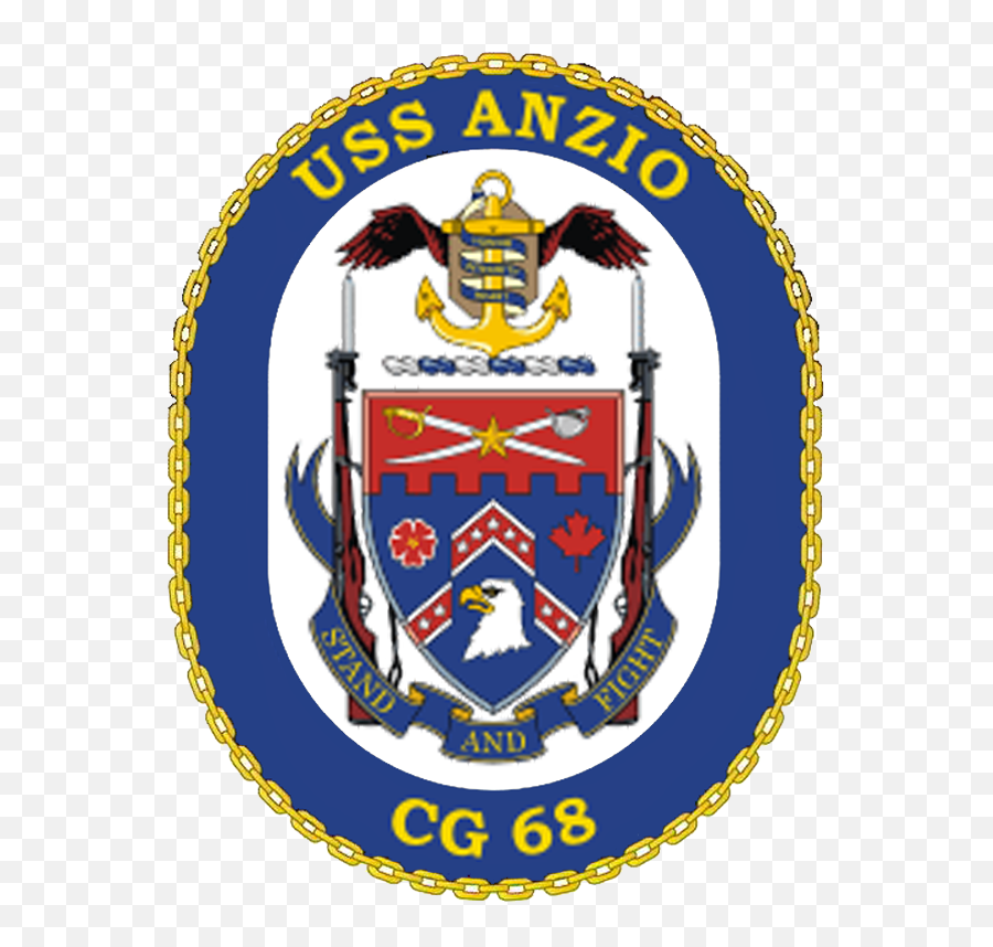 Uss Anzio - Uss Anzio Cg 68 Crest Emoji,United States Navy Logo