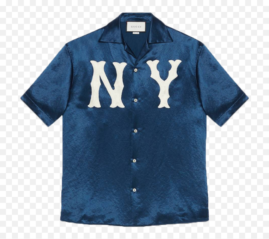 Download Gucci Bowling Shirt With Ny Yankees Patch - Polo Meu Malvado Favorito Emoji,Ny Yankees Logo