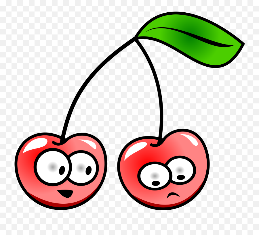 Cartoon Cherries Svg Vector Cartoon Cherries Clip Art - Svg Cherry Clipart Cartoon Emoji,Cherries Clipart