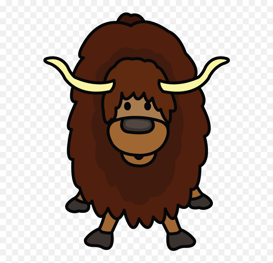 Clipart Library Library How To Draw A Yak - Yak Drawing Kids Drawing Of Yak Kids Emoji,Covered Wagon Clipart