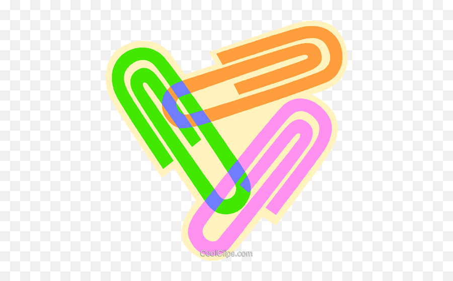 Paperclips Royalty Free Vector Clip Art Illustration Emoji,Paperclip Clipart