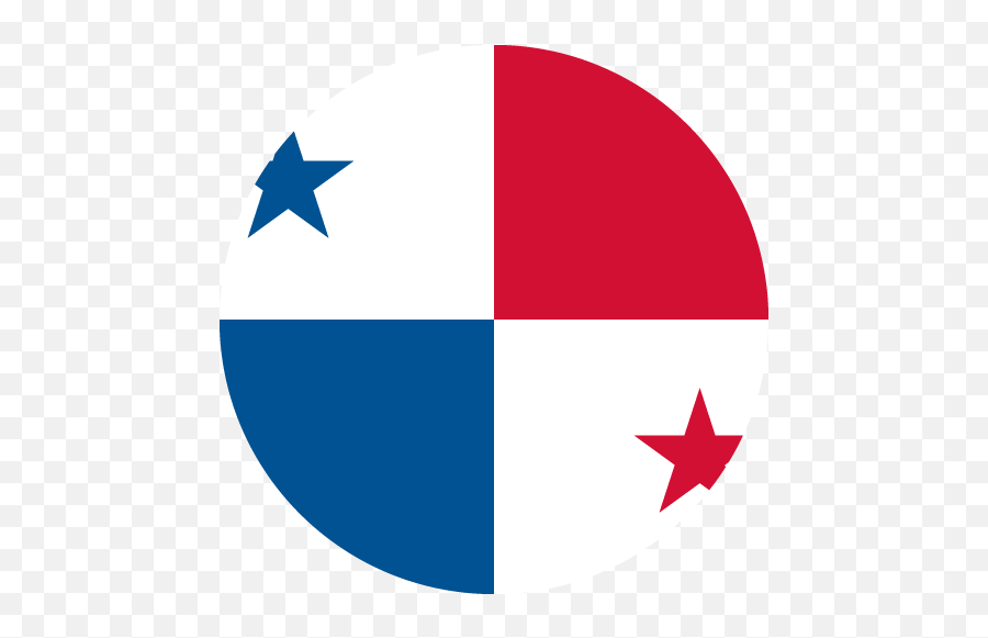 Vector Country Flag Of Panama - Circle Vector World Flags Emoji,Paypal Vector Logo