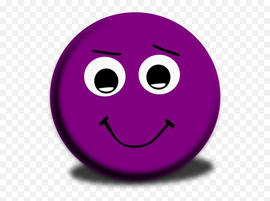 Purple Clipart Smiley Face - Green Smiley Face Png Full Gambar Smile Warna Ungu Emoji,Smiley Face Png