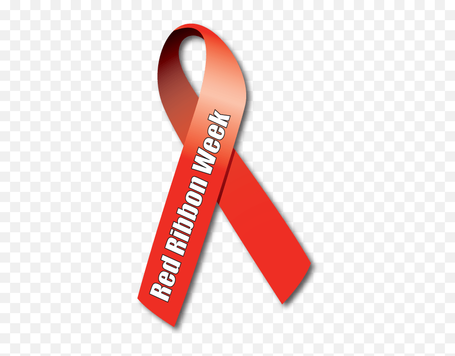 Red - Background Red Ribbon Week Emoji,Ribbon Logo
