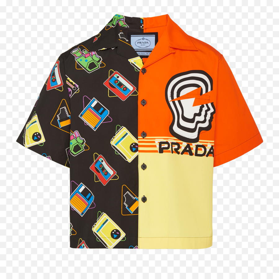 Bowling Polo Shirts Up To Off - Prada Double Match Bowling Shirt Emoji,Polo Shirts W Logo