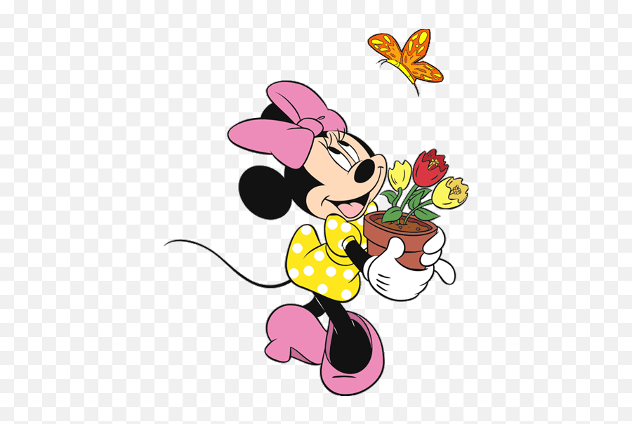 Library Of Minnie Mouse Picture Black - Spring Disney Clip Art Emoji,Minnie Mouse Clipart