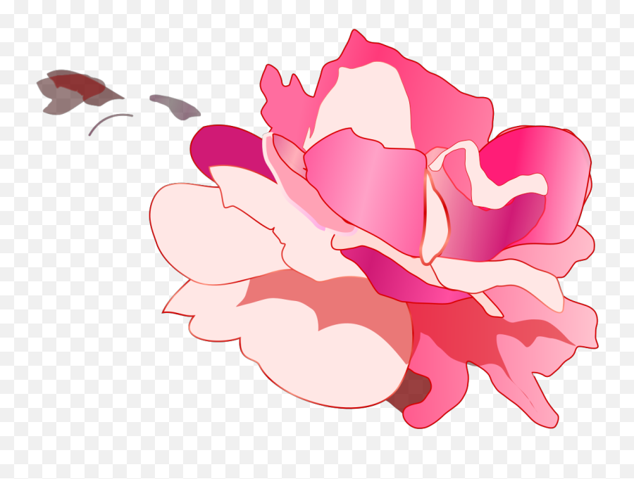 Pink Rose Svg Vector Pink Rose Clip Art - Svg Clipart Rose Emoji,Pink Rose Clipart