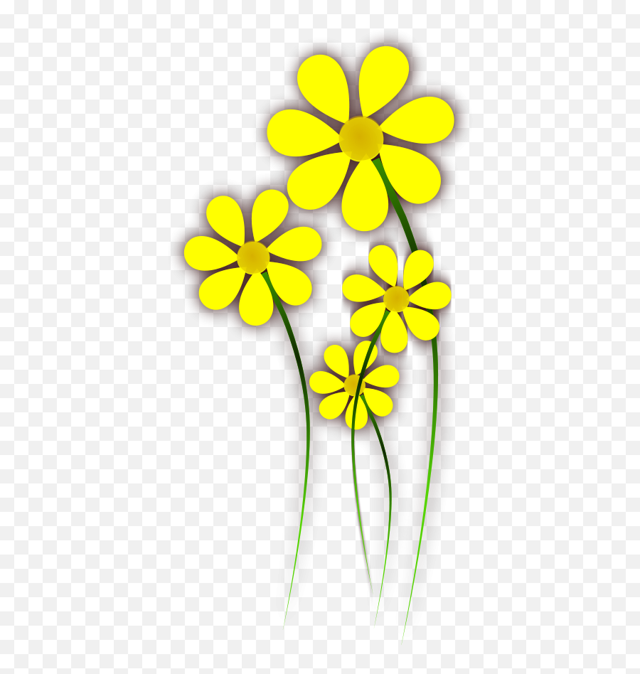Flower Clipart Png In This 70 Piece Flower Svg Clipart And - Daisy Yellow Flower Clipart Emoji,Poppy Flower Clipart