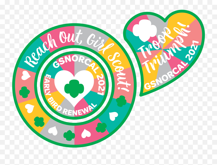 Renewal 2021 Complete Patch And Rocker Set - Girl Scout Language Emoji,Girlscout Cookie Clipart