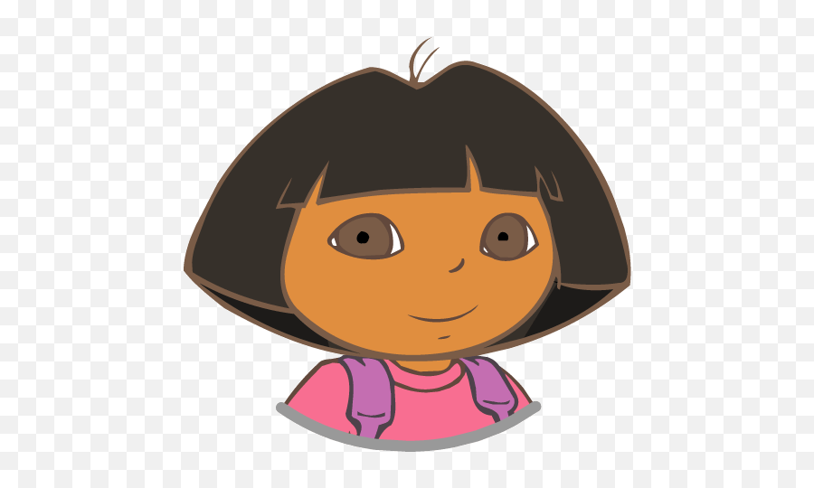 Dora The Explorer Face Clipart - Happy Emoji,Explorer Clipart