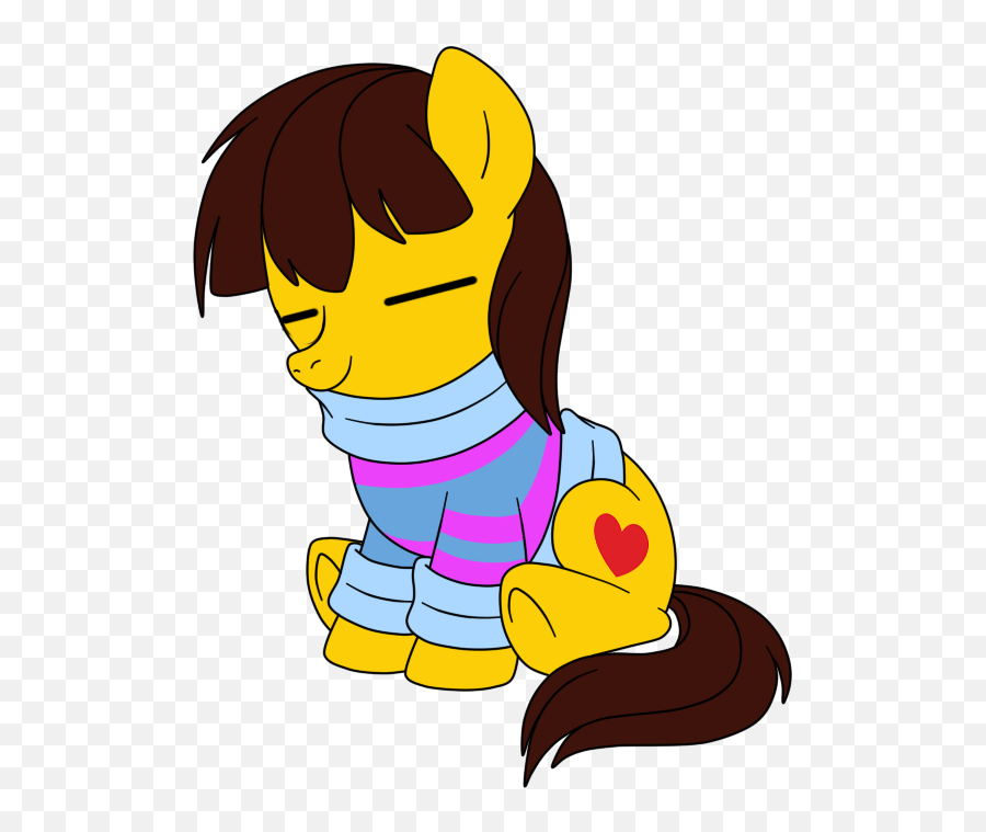 Little Pony Undertale Frisk Emoji,Frisk Transparent