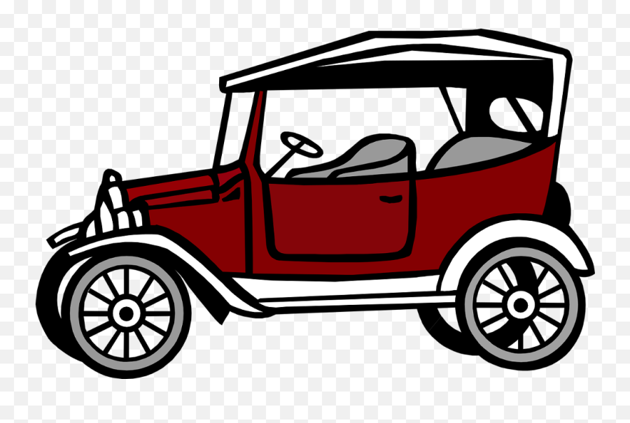 Transparent Old Car Vector Png Clipart - Full Size Clipart Emoji,Car Clipart Transparent