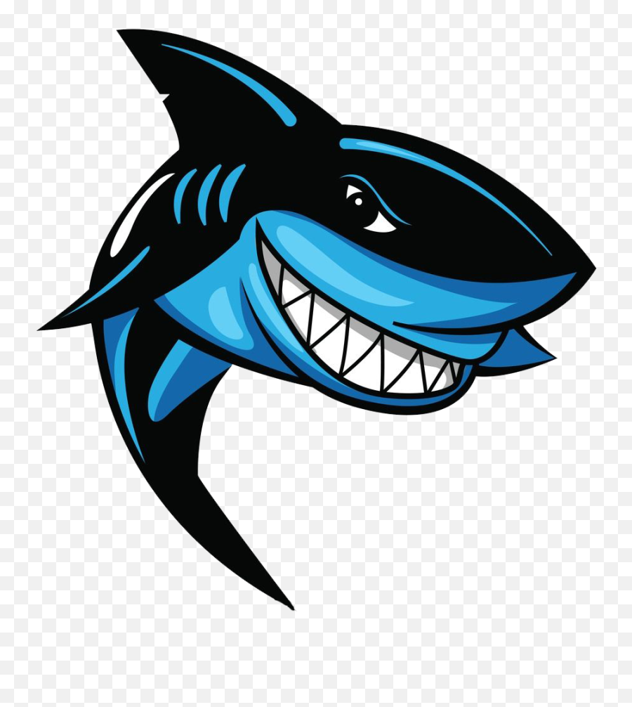 Drawn Grape Shark Clipart - Logo Shark Vector Png Emoji,Shark Clipart