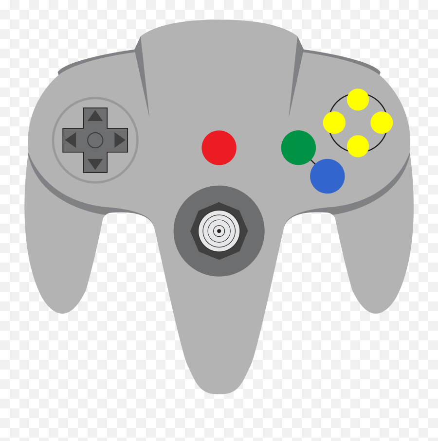 Nintendo 64 Controller Transparent - Transparent N64 Controller Png Emoji,Controller Clipart