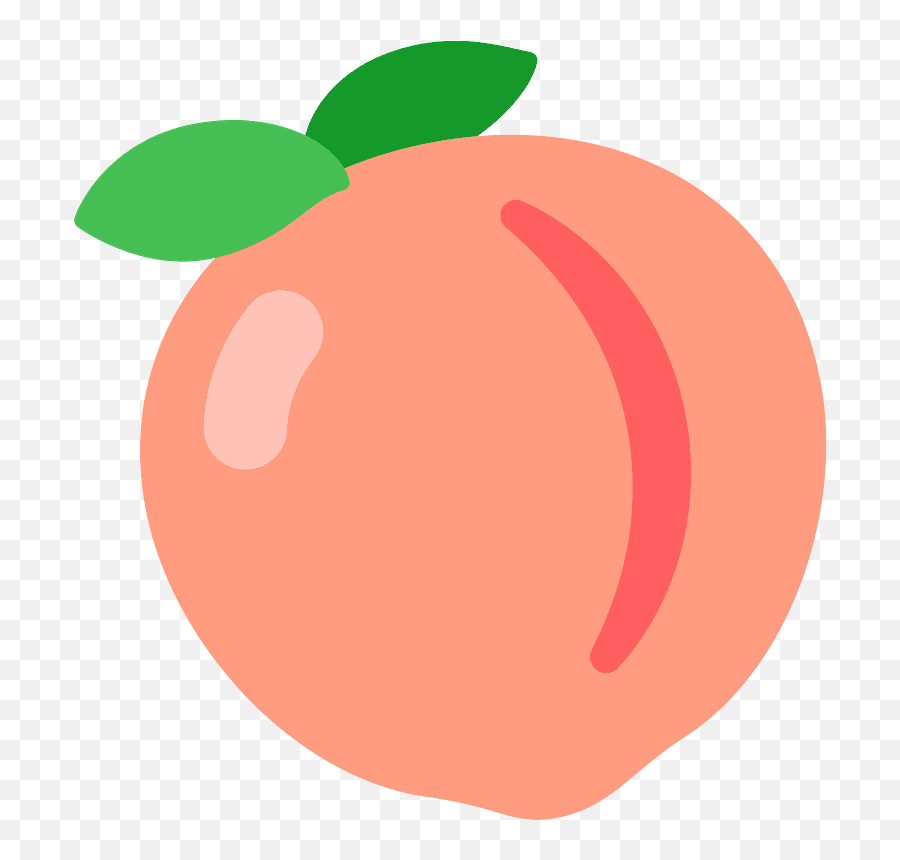 Peach Emoji Clipart - Peach Png Cartoon,Peach Emoji Png