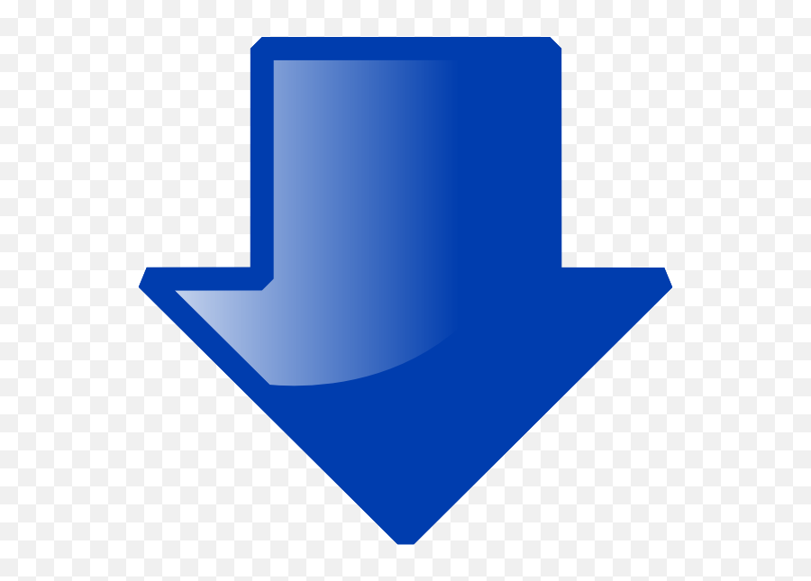 Clipart Arrow Down - Transparent Blue Arrow Down Emoji,Yoyo Clipart