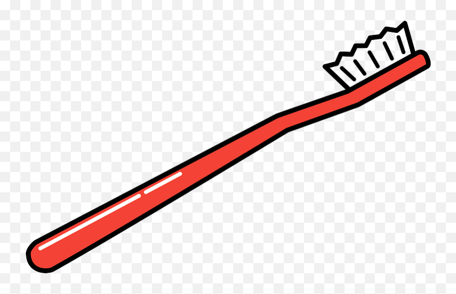 Toothbrush Clipart - Horizontal Emoji,Toothbrush Clipart
