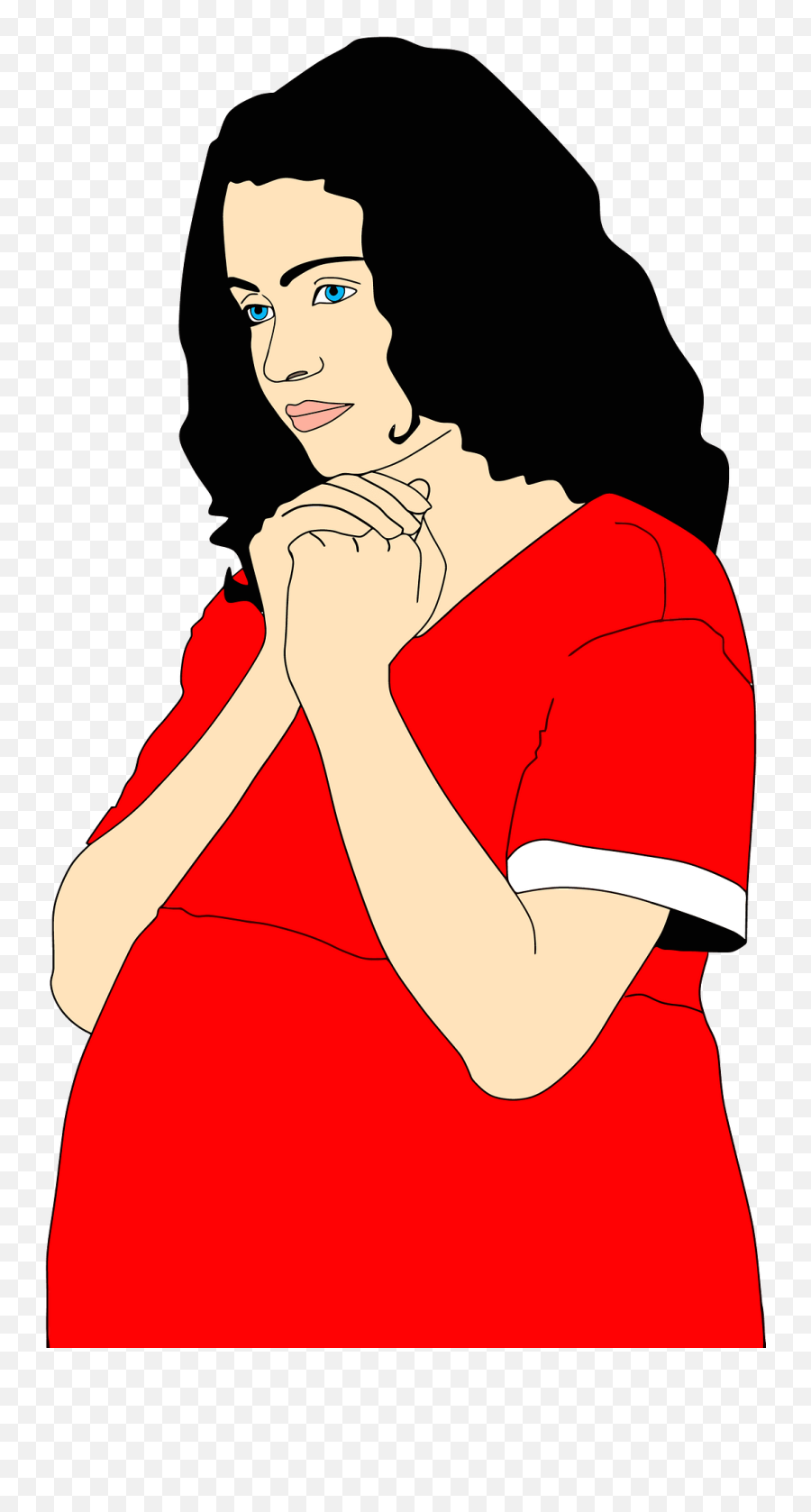 Pregnant Woman Praying Clipart Free Download Transparent - Hin Pad Emoji,Pregnant Clipart