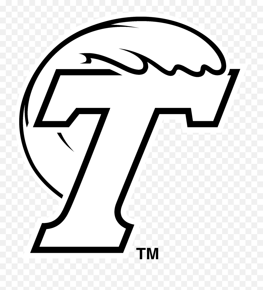 Black Wave Png - White Tulane Logo Emoji,Wave Logo