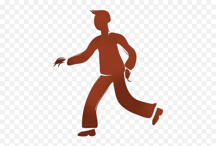 Person Running Art Png Silhouette - For Running Emoji,Person Running Png