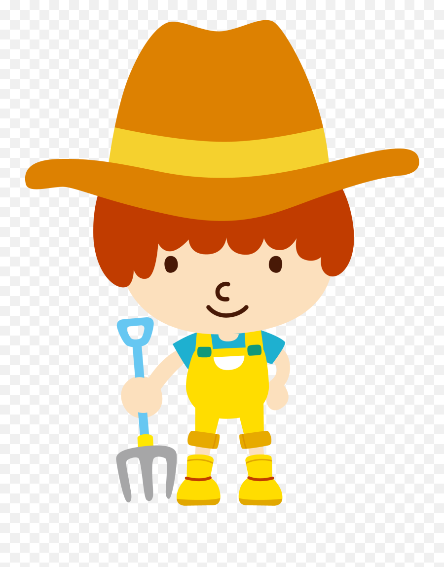Farming Clipart Rice Farmer - Desenho De Menino No Trator Emoji,Farming Clipart
