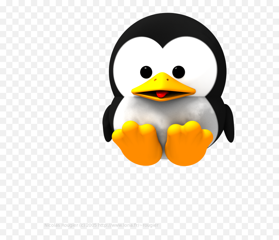 3d Baby Gnu And Tux - Thank You For Your Attention Please Thank You For Your Attention Emoji,Clap Clipart
