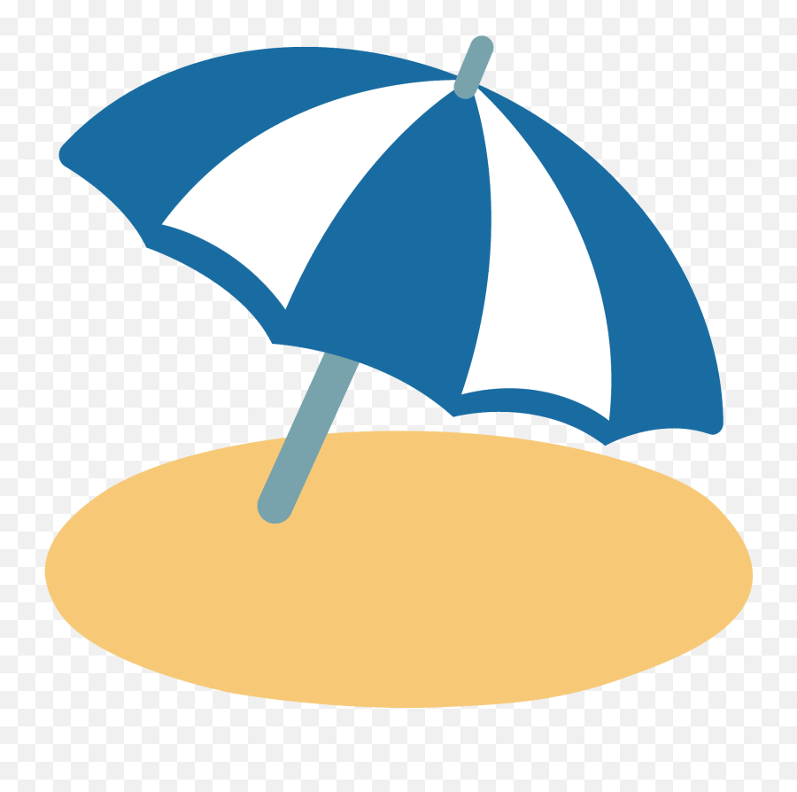 Umbrella On Ground Emoji Clipart Free Download Transparent - Beach Emoji Png,Ground Clipart