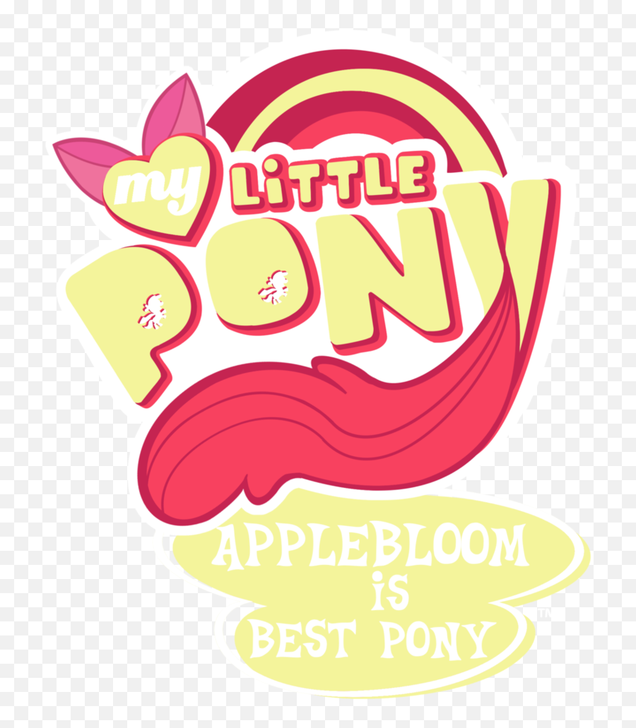 9 Apple Bloom Ideas My Little Pony Friendship My Little - My Little Pony Apple Bloom Is Best Pony Emoji,Mlp Logo