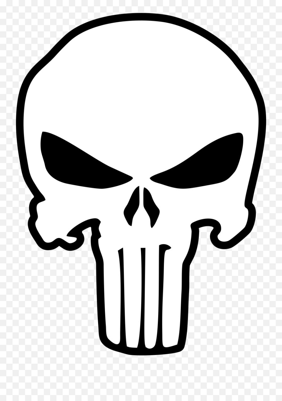 4 Inch Magnet - Transparent Punisher Skull Emoji,Punisher Skull Clipart