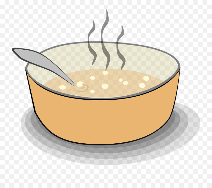 Hot Bowl Of Soup Clipart - Porridge Clipart Emoji,Soup Clipart
