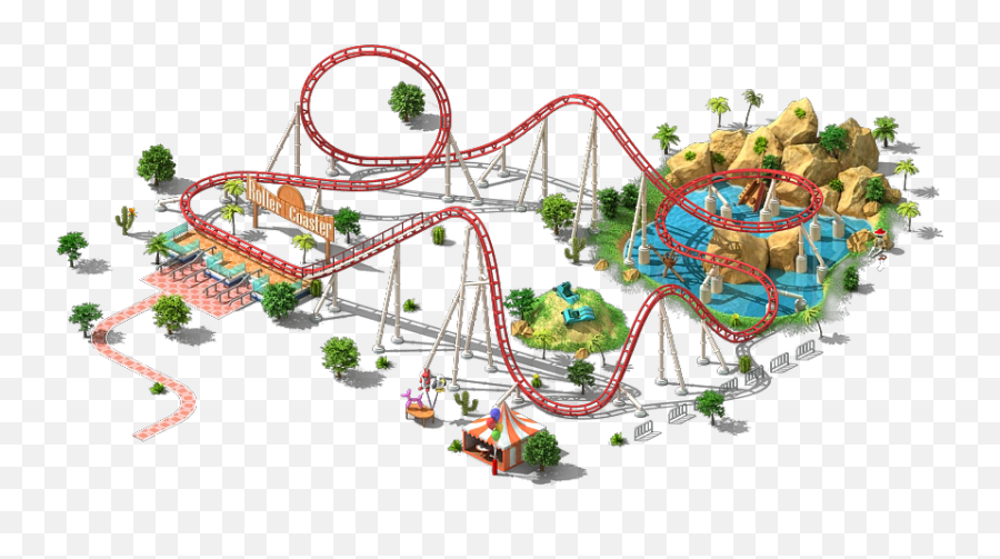 Roller Coaster Png Transparent Images - Roller Coaster Png Transparent Emoji,Roller Coaster Clipart