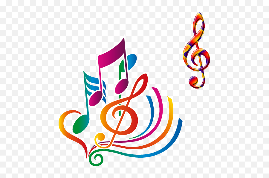 Color Music Notes Png - Musical Art Color Notes Colorful Colorful Notes In Music Emoji,Music Notes Clipart
