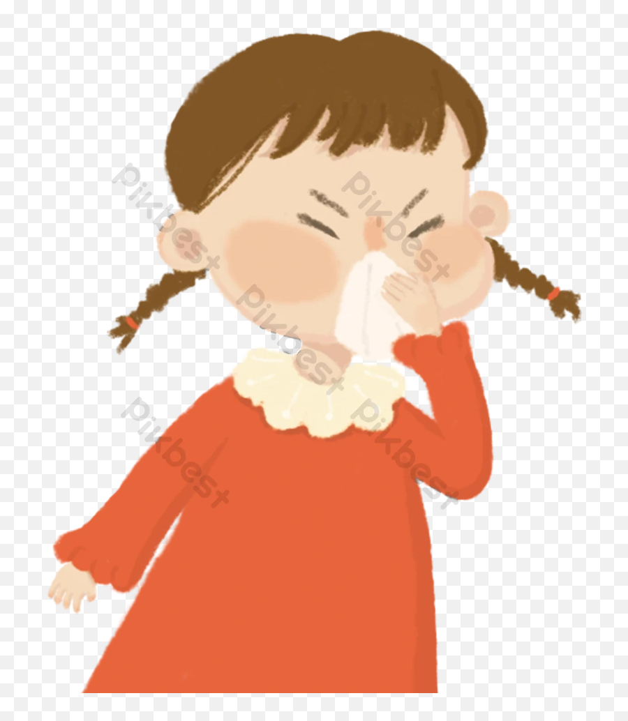 Cute Little Girl Blowing Her Nose Png Images Psd Free Emoji,Sukkot Clipart