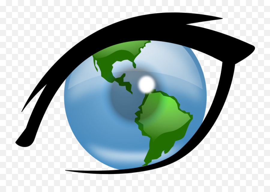 Eye Can See The World Clipart Free Download Transparent Emoji,Eyeball Transparent Background