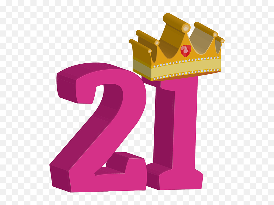 21st Birthday Crown Carry - All Pouch For Sale By Trisha Vroom Emoji,Birthday Crown Png