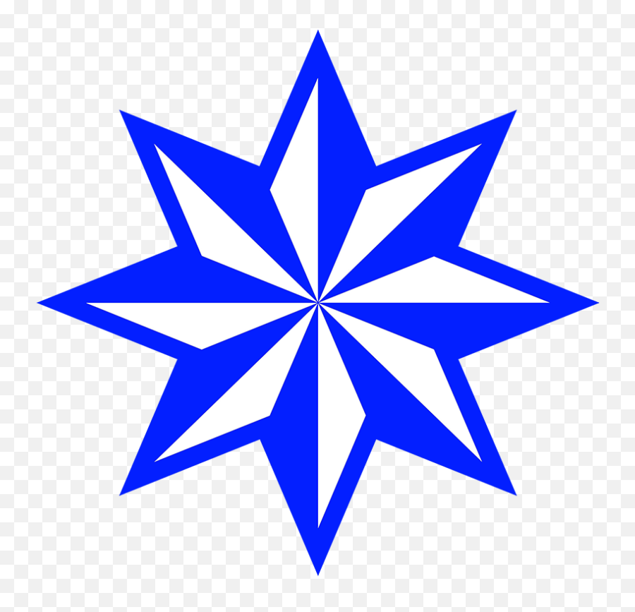 Download Pointed Star Orange Blue Clipart Stars Png Png Emoji,Point Clipart