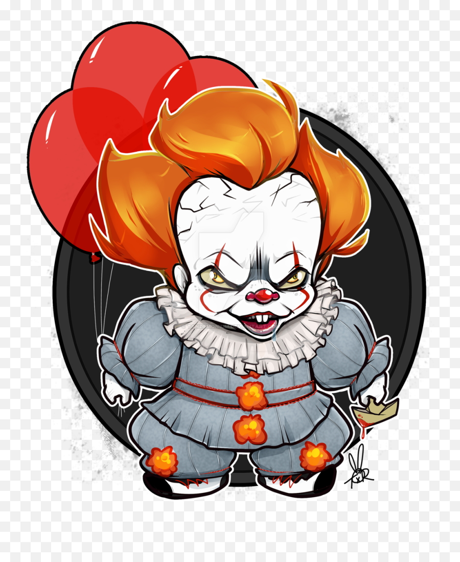 Clown Clipart Pennywise - Png Download Full Size Clipart Chibi Pennywise Transparent Emoji,Clown Emoji Png
