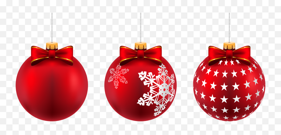 Beautiful Red Christmas Balls Png Clip - A 2533645 Png Red Christmas Tree Ball Emoji,Christmas Decorations Clipart